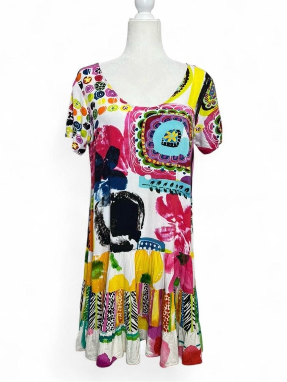 Colorful Tropical Jams world Hattie dress in print "daiquiri"